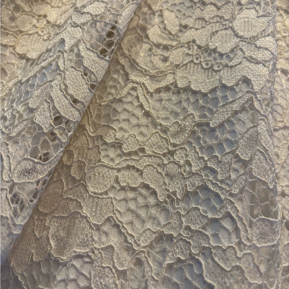 American Princess Ivory Lace Dress with Bow - Picture 4 of 12